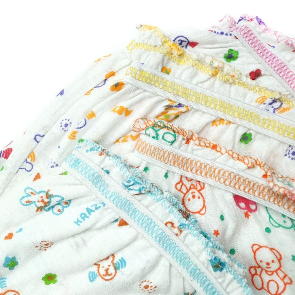 Kids White & Multicolor Bloomers & Underwears