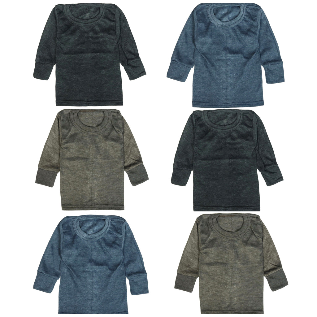 Kids Unisex Thermal Melange Top(Pack Of 6)